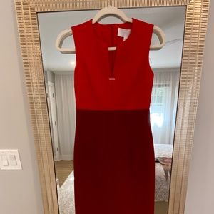 HIGO BOSS Dress Size 0/XS Red NEW WITH TAGS